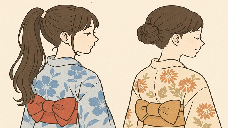 髪型がロングとお団子との違いとは？