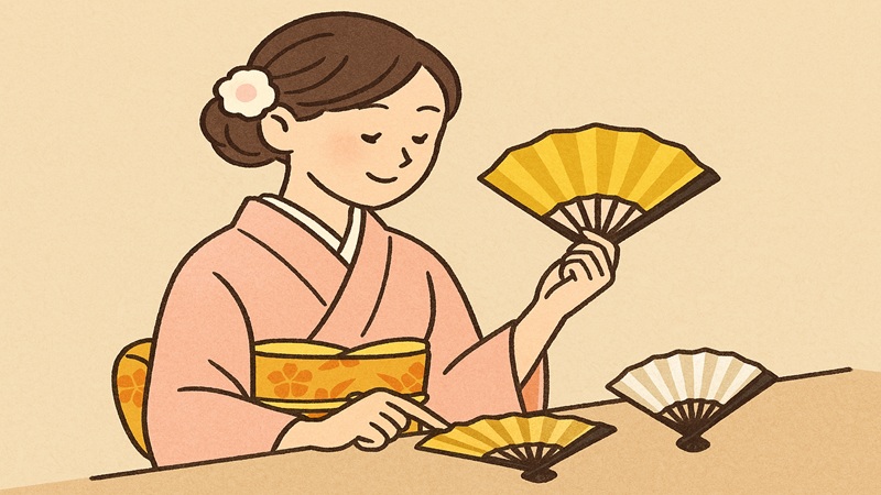 女が持つ末広の選び方と注意点