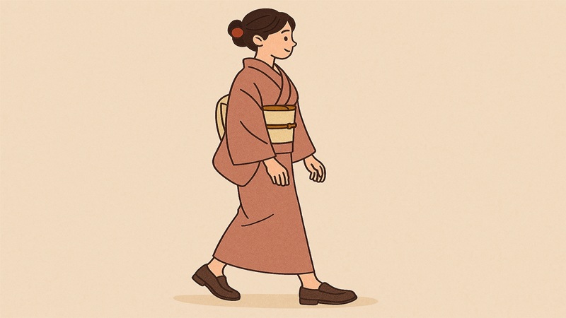 歩きやすい靴で快適なコーデ