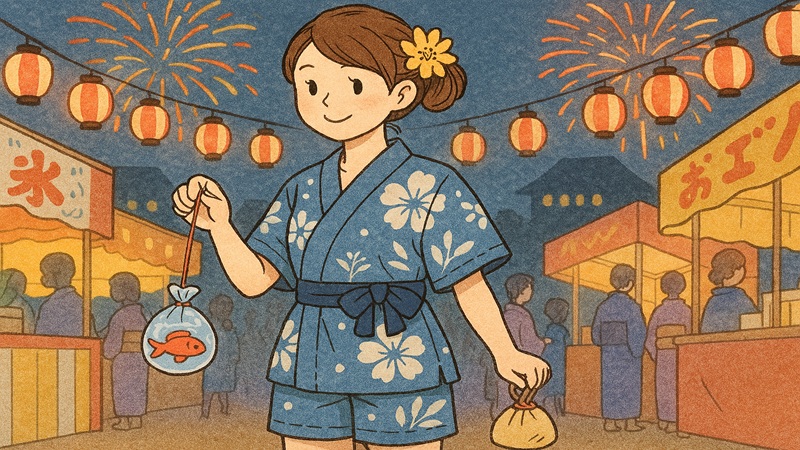 夏祭りに甚平の女性はアリかナシか