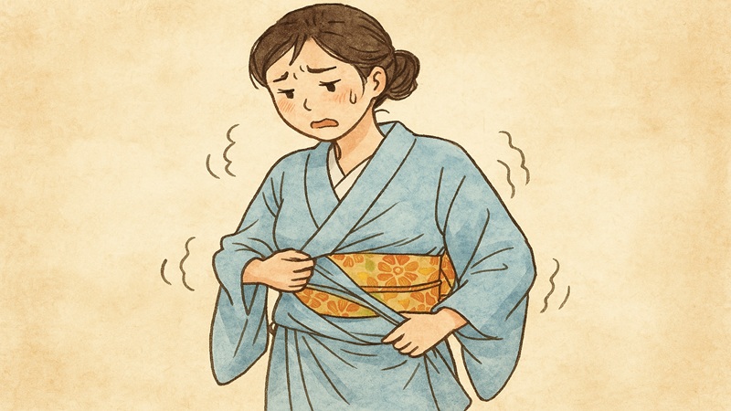 正しい着方と着崩れ防止の工夫