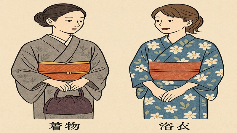 着物と比べた場合の違いを整理
