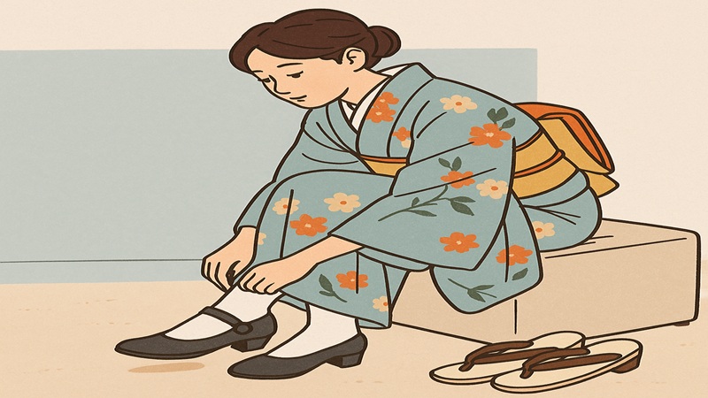 女性が着物に合う靴を選ぶポイント