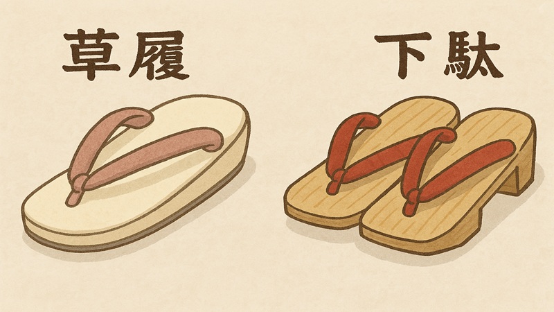 草履や下駄の名前と使い分け方