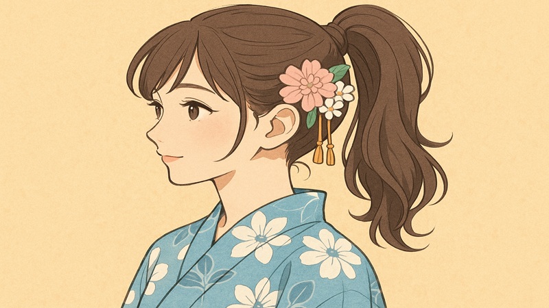 髪飾りで印象を格上げ