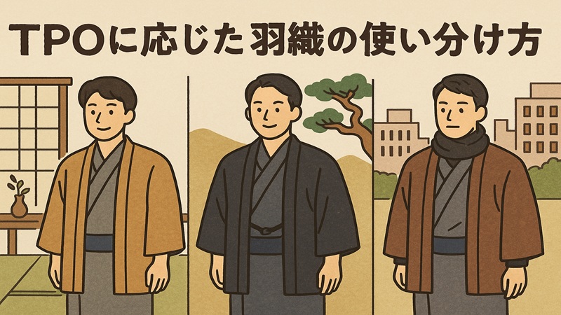 TPOに応じた羽織の使い分け方