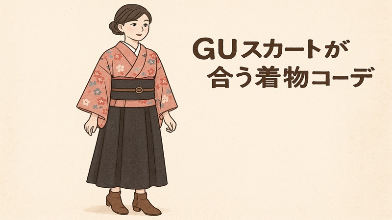 着物にスカートはダサい？ guのコーデの着方の基本