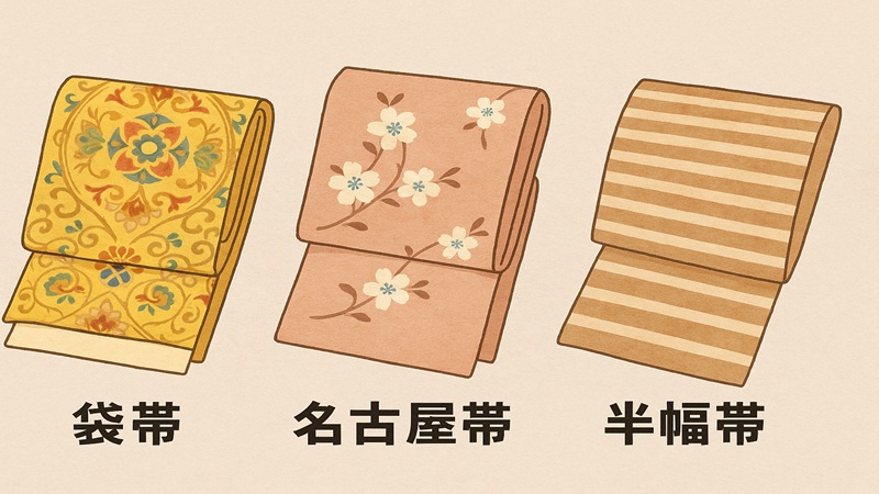 着物に合わせる一般的な帯は？