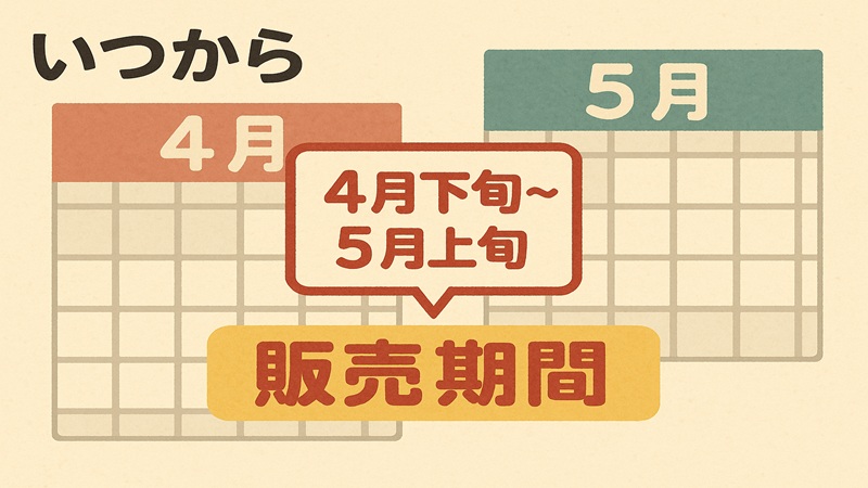 いつから販売される？