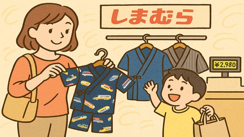 しまむらの甚平のメンズとキッズの魅力と選び方