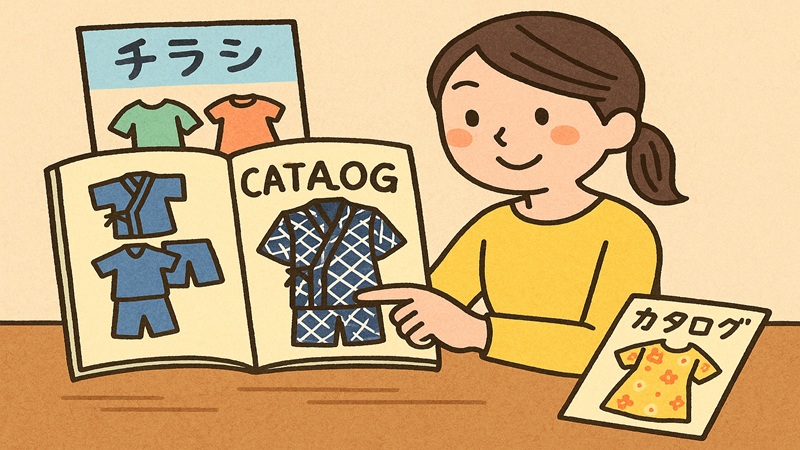 通販カタログやチラシでチェックする方法