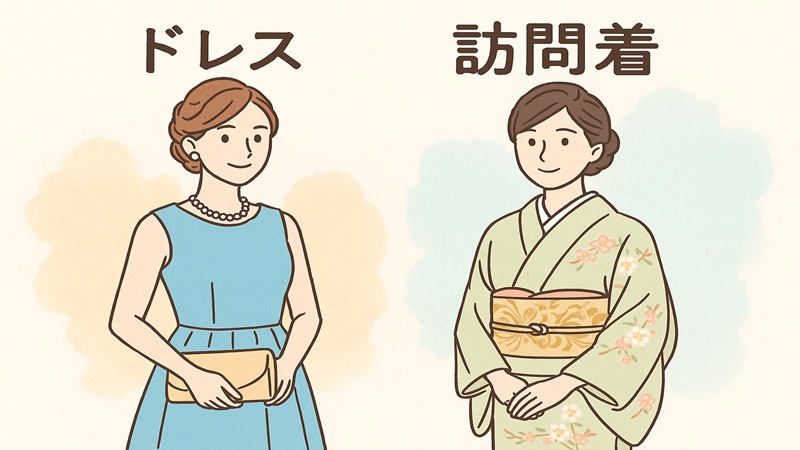 ゲストドレスと訪問着のレンタル比較