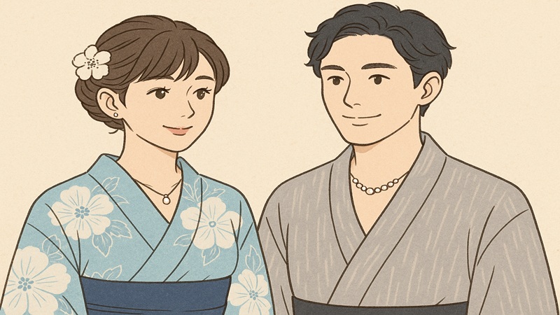 浴衣に合うネックレス(男女)の選び方