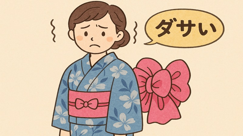 浴衣に作り帯が恥ずかしいと感じる理由とは