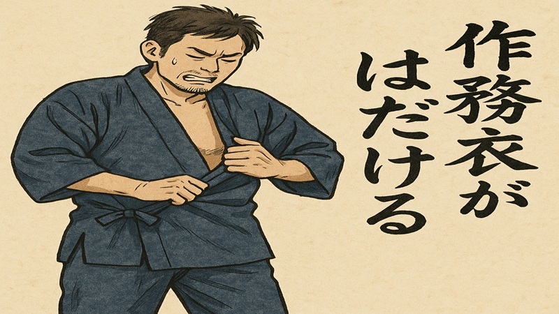 作務衣がはだける時の対処法とは