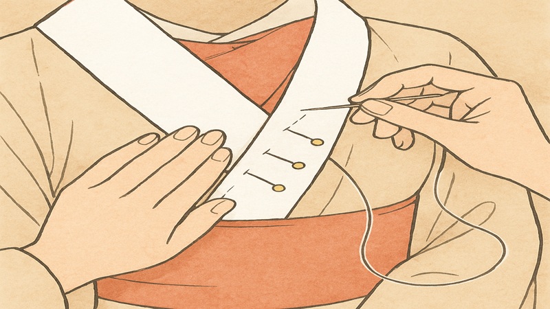 長襦袢に半襟がついてるかわからない！なしの対処法