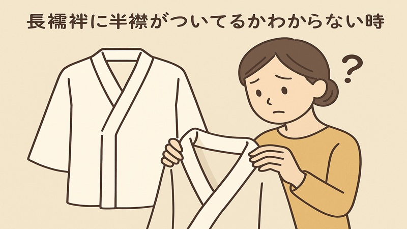 長襦袢に半襟がついてるかわからない際の見分け方となしの場合の対処