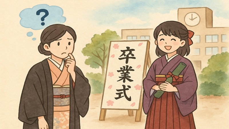卒業式ではアリ