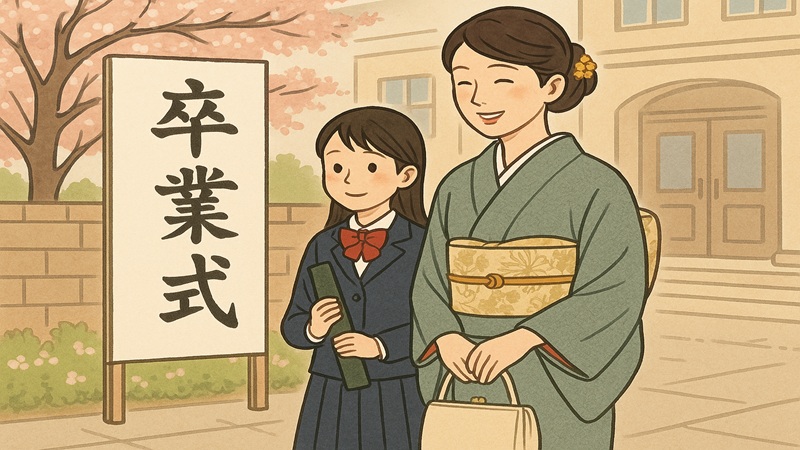卒業式に着るのはマナー違反？