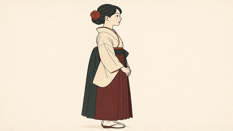 袴姿を横から見たら？印象のポイント