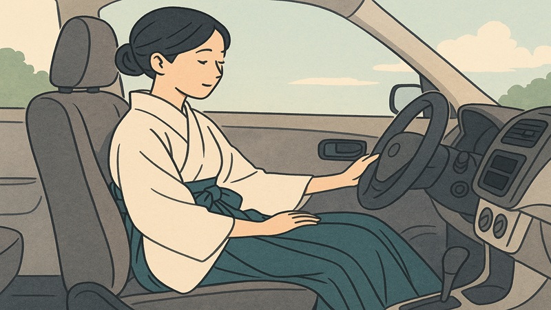 水屋袴は運転に向いているのか？
