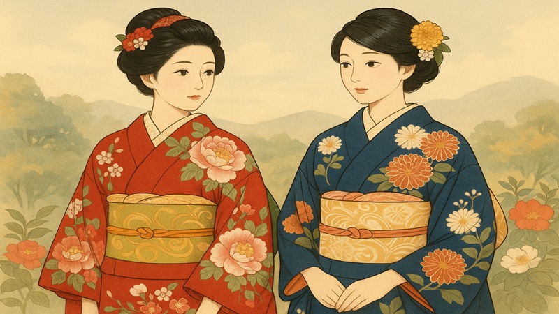 着物に牡丹と菊の柄の意味と季節を意識したコーデ術