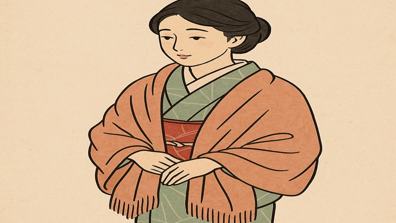 着物のショールのマナーと冬はショールだけで済む？