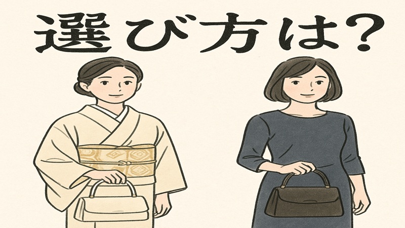 和装と洋装の兼用フォーマルバッグの特徴