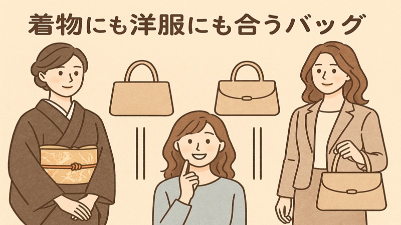着物にも洋服にも合うバッグ特集｜フォーマルから普段使いまで