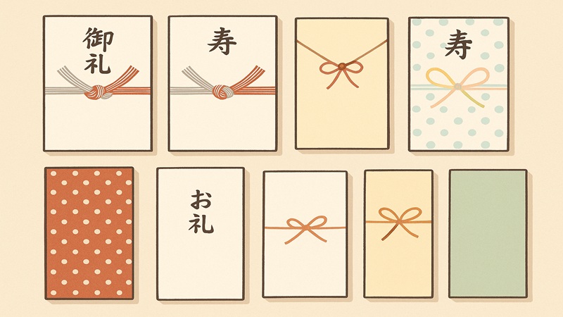 袋の種類と書き方の注意点