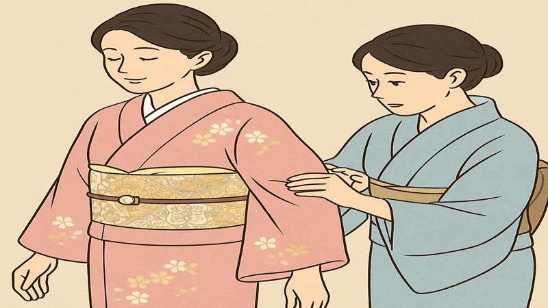 訪問着に名古屋帯はおかしい？帯留め活用のコツ