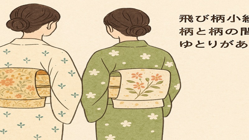 飛び柄小紋の格との比較ポイント