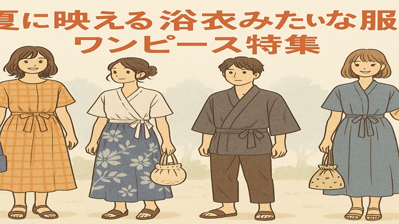 夏に映える浴衣みたいな服!ワンピース特集