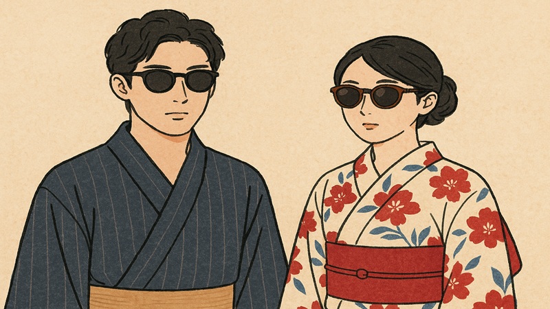 浴衣のメンズとレディースの違いは？