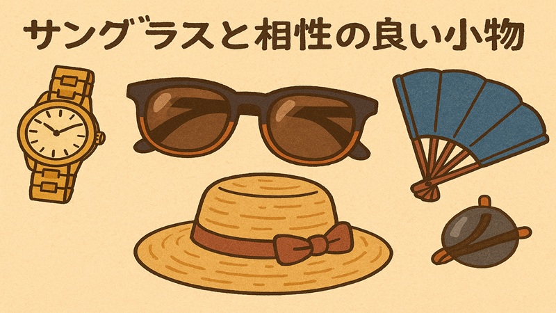 着物と浴衣にサングラスと相性の良い小物
