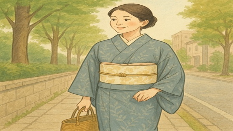 50代の着物お出かけに最適なコーデ