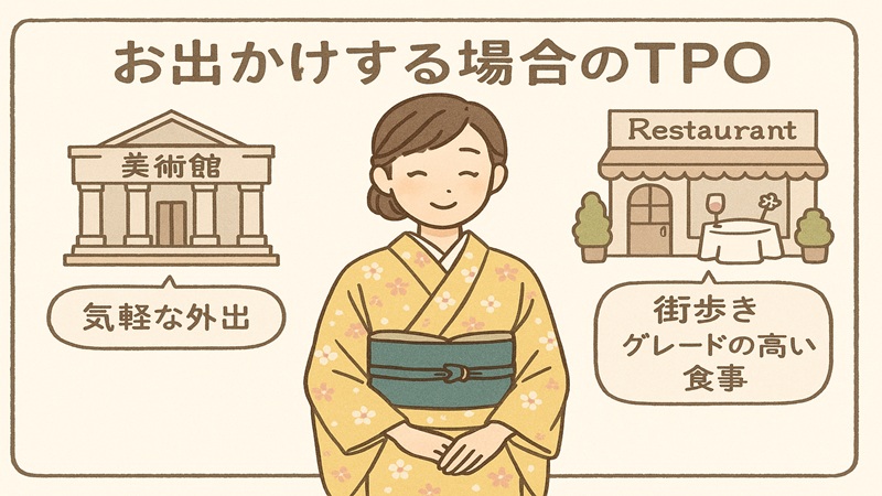 お出かけする場合のTPO