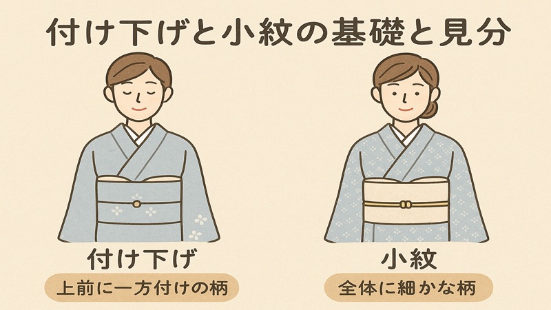 付け下げと小紋の基礎と見分け