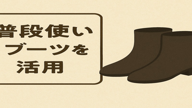 普段使いブーツを活用