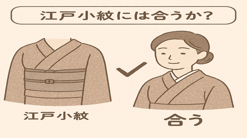 江戸小紋には合うか？