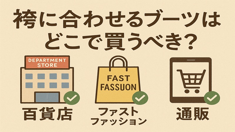袴に合わせるブーツはどこで買うべきか