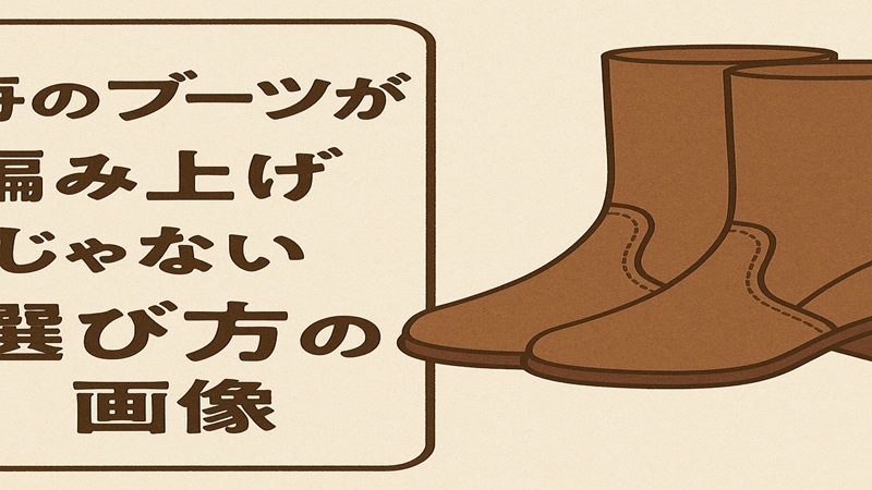 袴のブーツが編み上げじゃない選び方